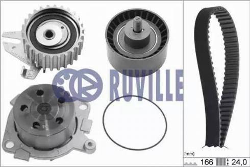 Ruville 55850711 - Водяний насос + комплект зубчатого ременя avtolavka.club