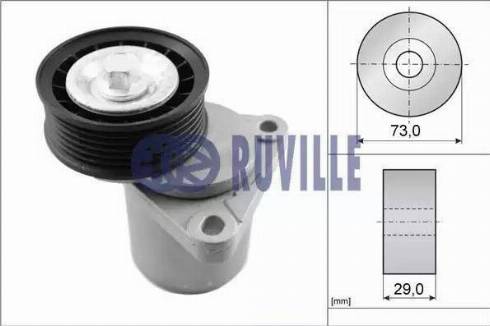 Ruville 55252 - Натягувач ременя, клинові зуб. avtolavka.club