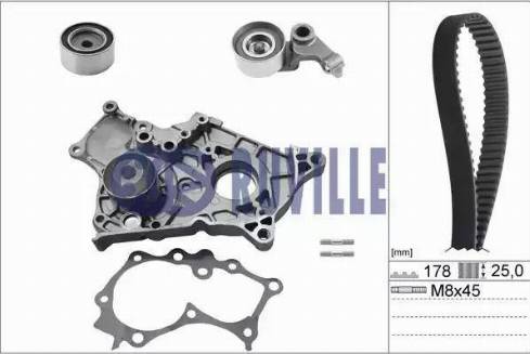 Ruville 56951701 - Водяний насос + комплект зубчатого ременя avtolavka.club