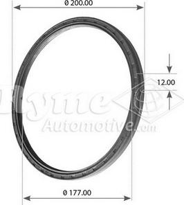 Automotive RYME 17583 - Ущільнююче кільце, сальник, маточина колеса avtolavka.club