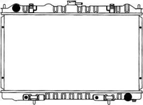 SAKURA Automotive 1250-0102 - Радіатор, охолодження двигуна avtolavka.club