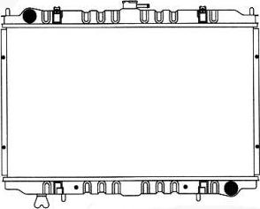 SAKURA Automotive 1251-0203 - Радіатор, охолодження двигуна avtolavka.club