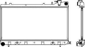 SAKURA Automotive 3421-1013 - Радіатор, охолодження двигуна avtolavka.club