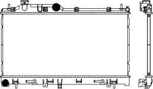 SAKURA Automotive 3421-1023 - Радіатор, охолодження двигуна avtolavka.club