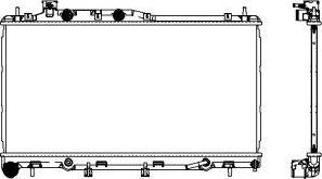 SAKURA Automotive 3421-8504 - Радіатор, охолодження двигуна avtolavka.club