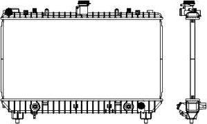 SAKURA Automotive 3081-8501 - Радіатор, охолодження двигуна avtolavka.club