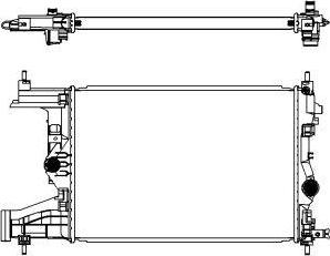 SAKURA Automotive 3351-1020 - Радіатор, охолодження двигуна avtolavka.club