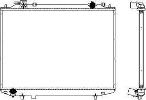 SAKURA Automotive 3301-1028 - Радіатор, охолодження двигуна avtolavka.club