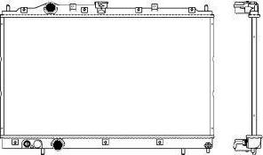 SAKURA Automotive 3321-1015 - Радіатор, охолодження двигуна avtolavka.club