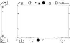 SAKURA Automotive 3261-1004 - Радіатор, охолодження двигуна avtolavka.club