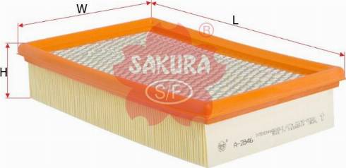 Sakura Filters AU FA-2846 - Повітряний фільтр avtolavka.club