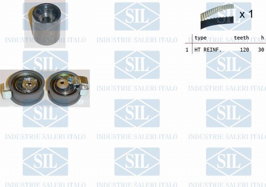 Saleri SIL TK1148 - Комплект ременя ГРМ avtolavka.club