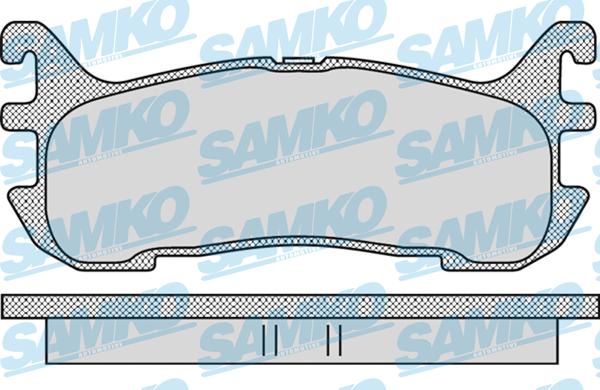 Samko 5SP1099 - Гальмівні колодки, дискові гальма avtolavka.club