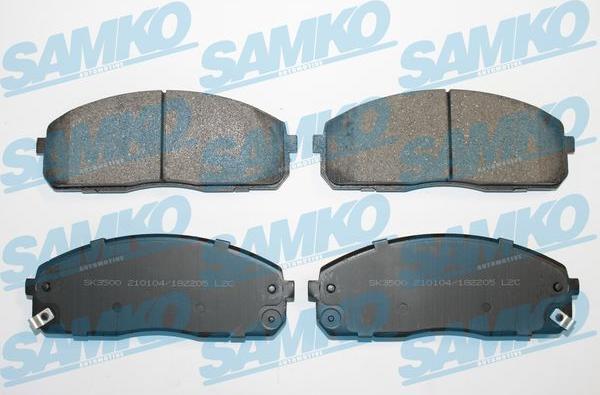 Samko 5SP2205 - Гальмівні колодки, дискові гальма avtolavka.club