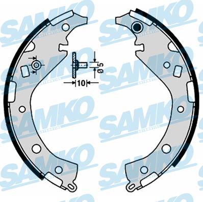 Samko 89170 - Комплект гальм, барабанний механізм avtolavka.club