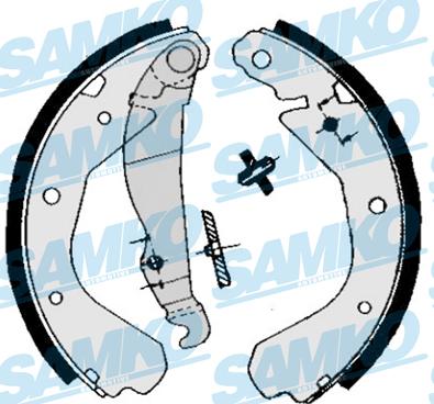 Samko 84660 - Комплект гальм, барабанний механізм avtolavka.club