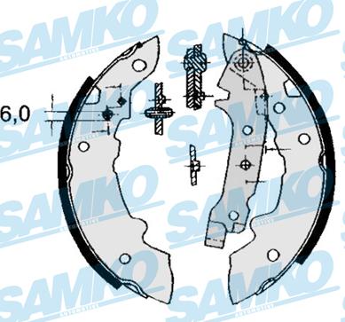 Samko 84320 - Комплект гальм, барабанний механізм avtolavka.club