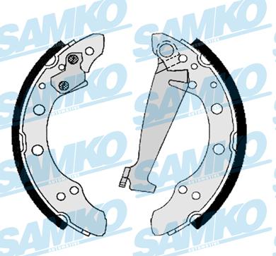 Samko 86830 - Комплект гальм, барабанний механізм avtolavka.club