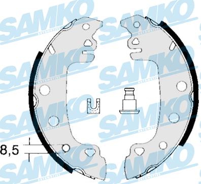 Samko 80770 - Комплект гальм, барабанний механізм avtolavka.club