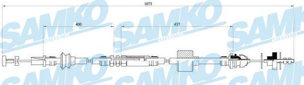 Samko C0455C - Трос, управління зчепленням avtolavka.club