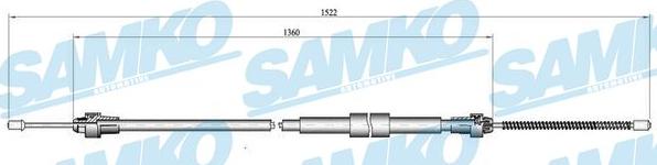 Samko C0467B - Трос, гальмівна система avtolavka.club