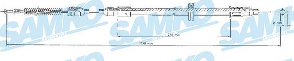 Samko C0547B - Трос, гальмівна система avtolavka.club