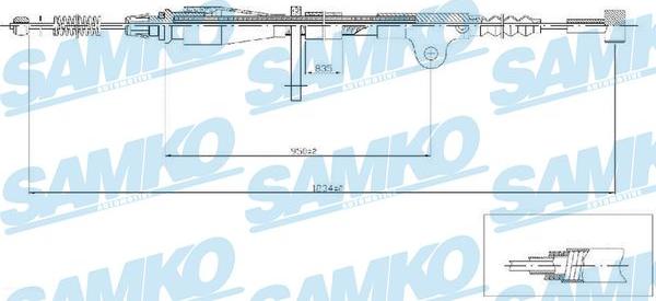 Samko C0505B - Трос, гальмівна система avtolavka.club