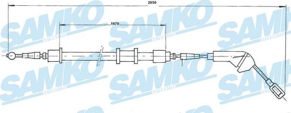 Samko C0582B - Трос, гальмівна система avtolavka.club