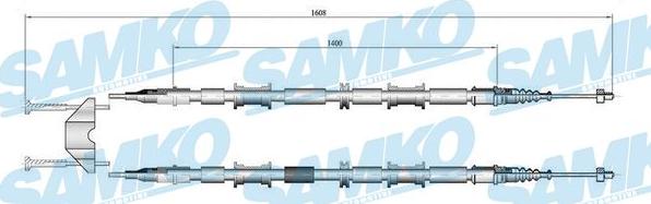 Samko C0654B - Трос, гальмівна система avtolavka.club