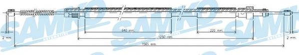 Samko C0617B - Трос, гальмівна система avtolavka.club