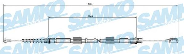 Samko C0049B - Трос, гальмівна система avtolavka.club