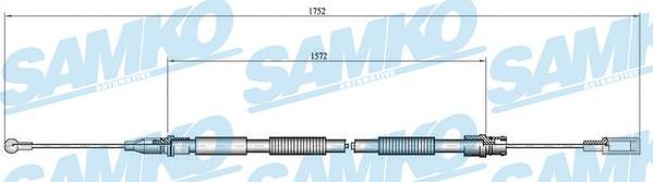 Samko C0007B - Трос, гальмівна система avtolavka.club