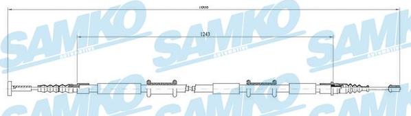 Samko C0026B - Трос, гальмівна система avtolavka.club