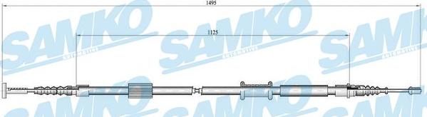 Samko C0157B - Трос, гальмівна система avtolavka.club