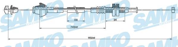 Samko C0168A - Тросик газу avtolavka.club