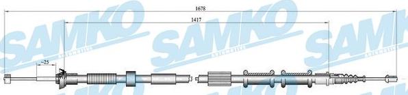 Samko C0181B - Трос, гальмівна система avtolavka.club