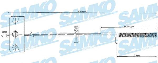 Samko C0840B - Трос, гальмівна система avtolavka.club