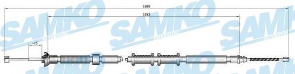 Samko C0307B - Трос, гальмівна система avtolavka.club