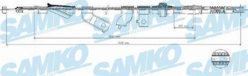 Samko C0312B - Трос, гальмівна система avtolavka.club