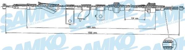 Samko C0317B - Трос, гальмівна система avtolavka.club