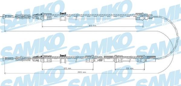 Samko C0298B - Трос, гальмівна система avtolavka.club
