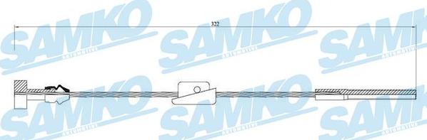 Samko C0247B - Трос, гальмівна система avtolavka.club