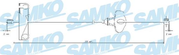 Samko C0268B - Трос, гальмівна система avtolavka.club