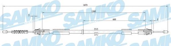 Samko C0267B - Трос, гальмівна система avtolavka.club