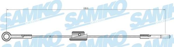 Samko C0222B - Трос, гальмівна система avtolavka.club