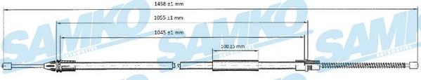 Samko C0756B - Трос, гальмівна система avtolavka.club