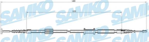 Samko C1448B - Трос, гальмівна система avtolavka.club