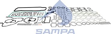 Sampa 020.848 - Комплект прокладок, блок-картер двигуна avtolavka.club