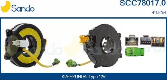 Sando SCC78017.0 - Вита пружина, подушка безпеки avtolavka.club