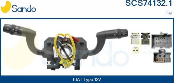 Sando SCS74132.1 - Вимикач на рульовій колонці avtolavka.club